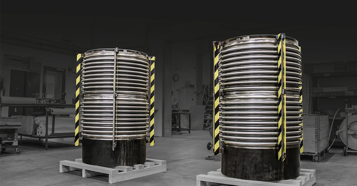 To ensure a long service life while having high pressure and needs for large movement absorption a highly engineered Expansion Joint is needed. The Expansion Joint solution for a district heating system in Iceland was 2 DN 800 #Expansionjoints with bellows having 14 layers each.