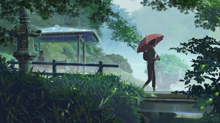Garden of Words/Kotonoha no Niwa (8.1/10)On a rainy morning in Tokyo, Takao Akizuki, an aspiring shoemaker, decides to skip class to sketch designs in a beautiful garden. This is where he meets Yukari Yukino, a beautiful yet mysterious woman, for the very first time.