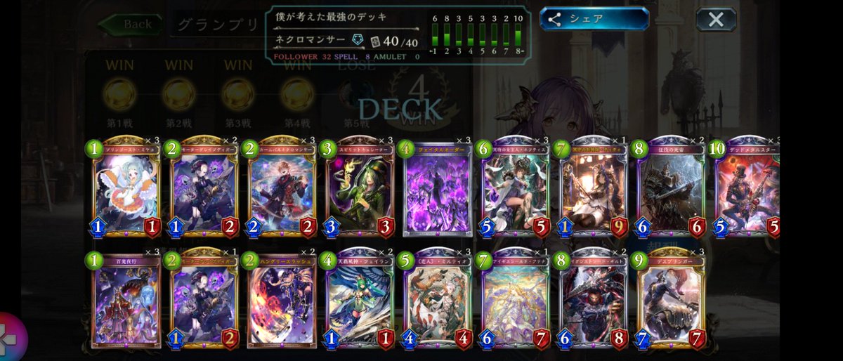 UNCS17's tweet image. 僕が考えた最強のデッキ
特殊勝利、3回できました(先行の場合のみ)