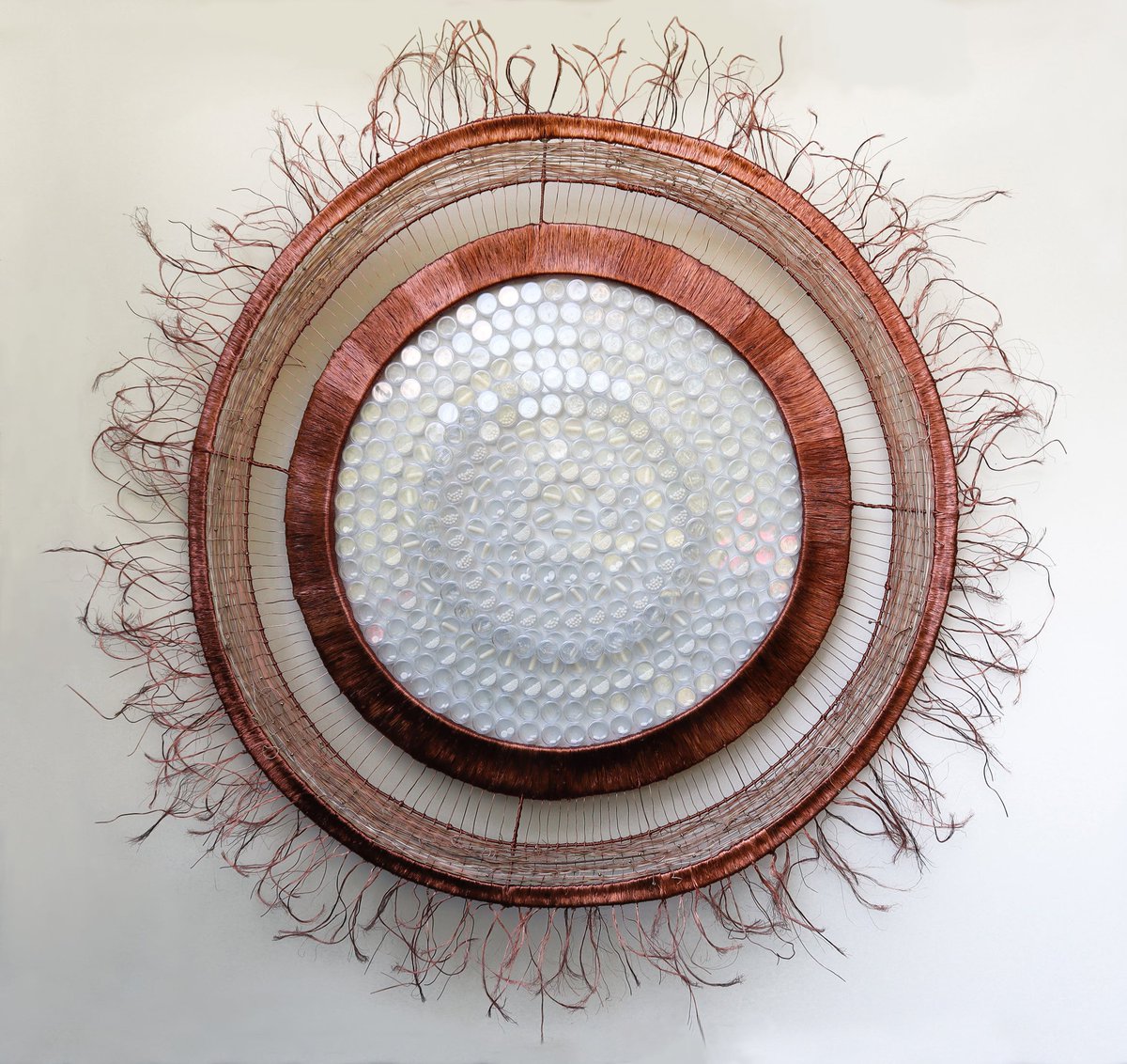 #OneDayOneMember Paolo de Brito

"You will be helped - 365", (2020)
Assemblage, 130 cm , copper wire, guitar sides, 365 cosmetic jars ⦰ 3 cm, filled with gelatine capsules, sugar pearls, sprinkles Magnesium phosphoricum D12, P-tablets, Schüßler salt No. 3 Ferrum phosphoricum D12