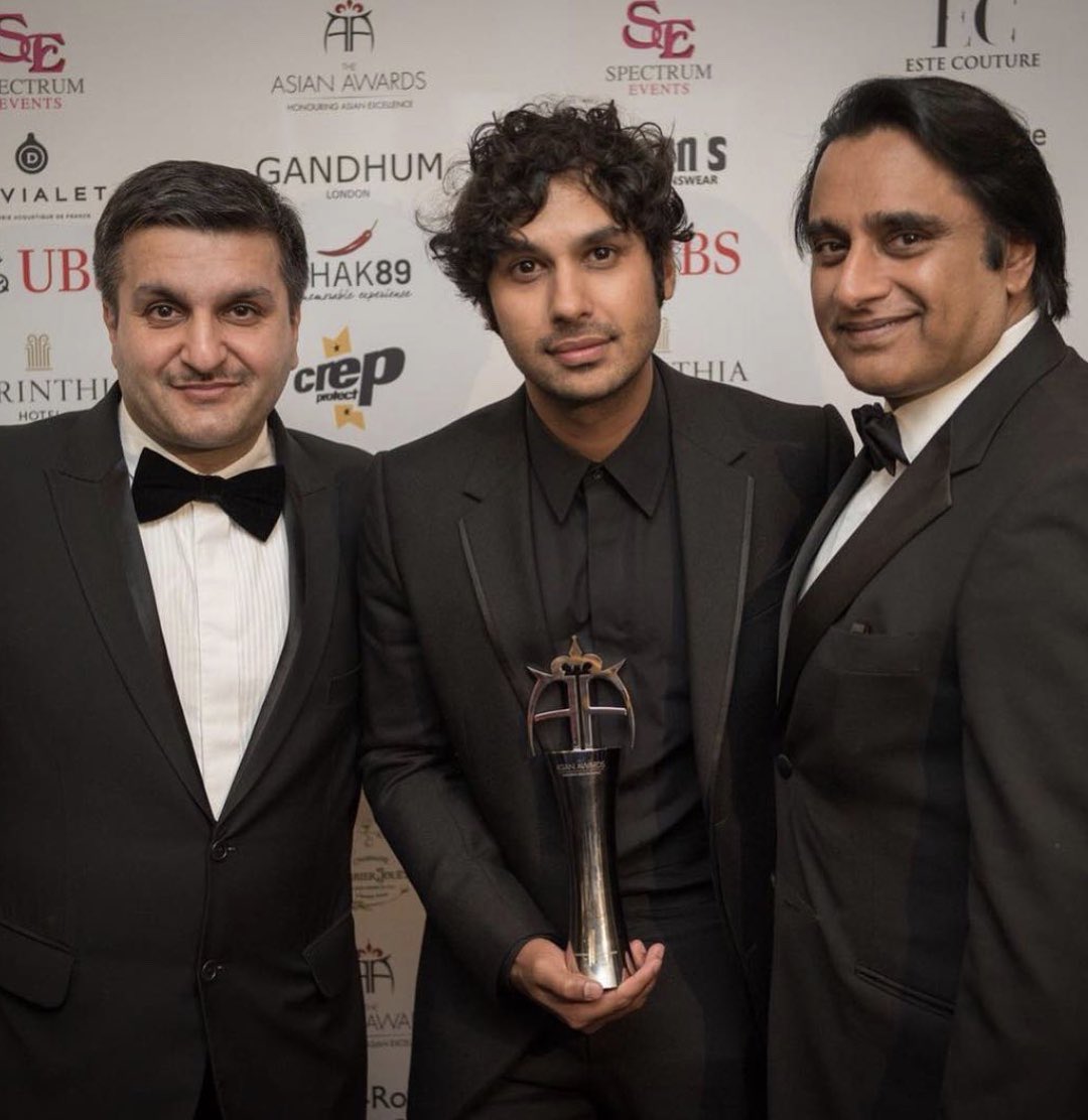 One of my favourite shows is <a href="/bigbangtheory/">The Big Bang Theory</a>, was lucky enough  to meet one of the stars Kunal Nayyar at <a href="/TheAsianAwards/">The Asian Awards</a> a few years ago. Here I am with him and my friend <a href="/TVSanjeev/">Sanjeev Bhaskar💙</a>.
