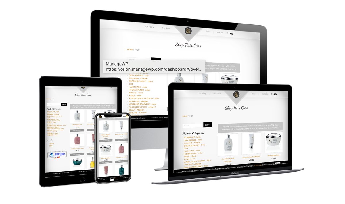 itchyfingersweb's tweet photo. Thrilled to have launched a new web shop for Edel of Cut n Curl Salon located in Birr, Co Offaly. The salon has been serving customers for over 40 years now. Best of luck to Edel and the team and I hope your customers find it useful for ordering product! #webdesign #ecommerce https://t.co/xq0BN3OZtY
