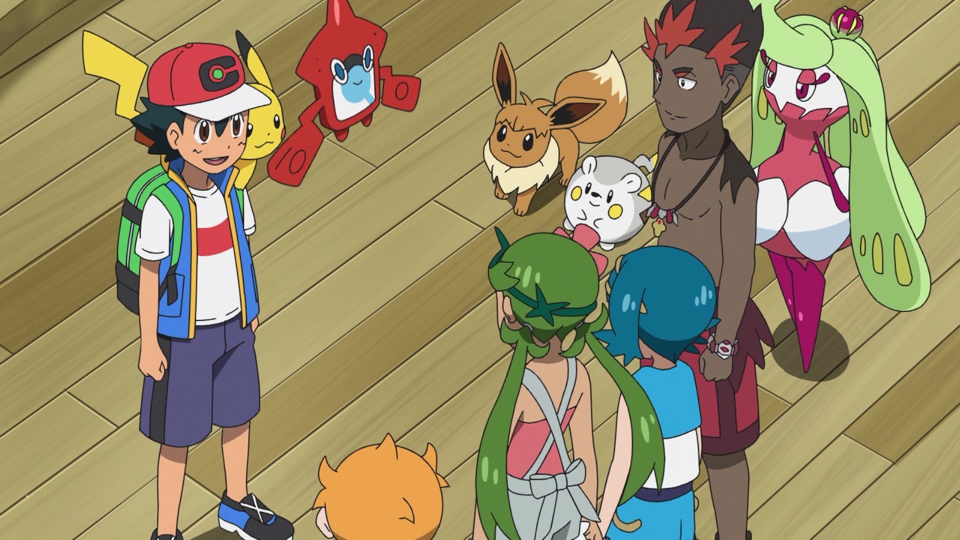 アニメ ポケットモンスター 公式 第37話では ポケットモンスター サン ムーン でサトシが出会った アローラ地方の仲間たちが登場 スクールの仲間 そしてポケモンたちも 明日のアニポケをお楽しみに アニメ ポケットモンスター 日曜夕方6時