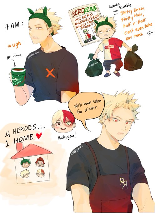 The joy of living with Bakugou Katsuki, a trash gremlin, a chef and the one that never takes caffeine. And of course, baku forehead... #MHA #爆豪勝己 #bakugoukatsuki 