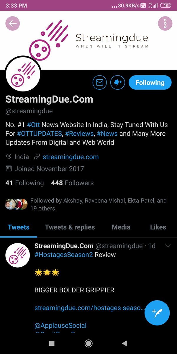 KpParmar98's tweet photo. @streamingdue Done
#Streamingdue
@streamingdue
Join
@SJ_0016
@amisha288
@sandeep0_07
@deora_gunjan
@GoldQueenie4
@Dazzlingcutie1
@kusumsolanki17
@ImChandana01
@satyapaljain_86
@Sonika52507388
@diptija55836457
@KDivya18740584
@shubhamanyu
@Lokesh_jhaa
@roopa786
@chilled_Sup https://t.co/cbuspn3T03