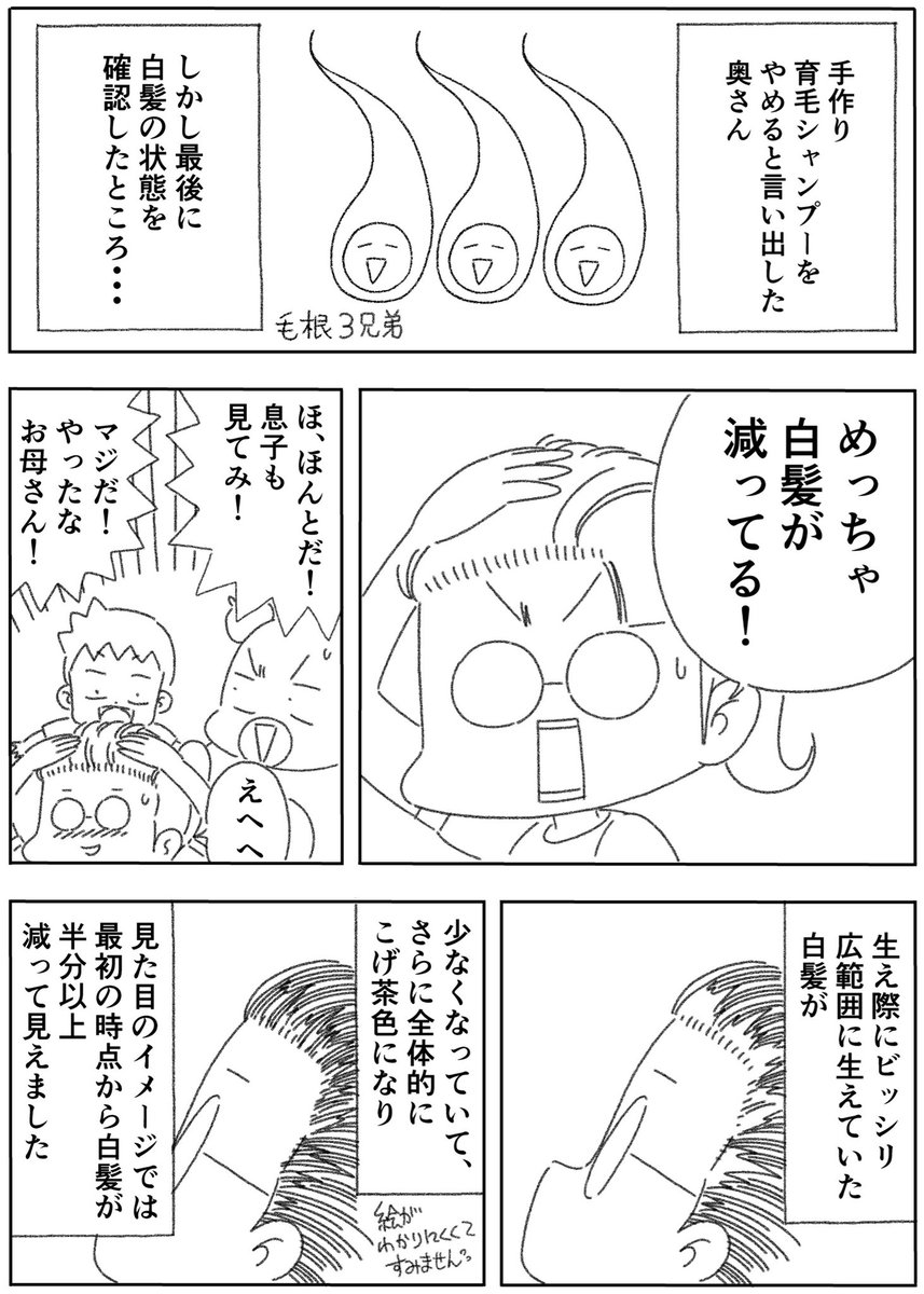 ひこちゃん 毛根が死ぬってことはないそうです 本によるとおばあちゃんでも生えてきたとか