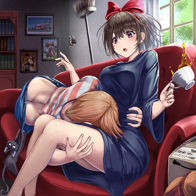 魔女宅のトンボとキキ 