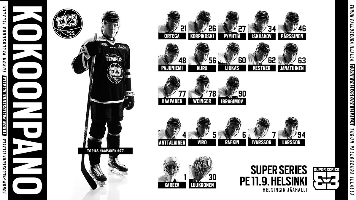 HCTPS's tweet photo. Turun Palloseura illalla!
👉 https://t.co/jN4USUnZ2b
#HCTPS #Turku #Liiga #OleTPS #3v3SuperSeries https://t.co/vOvJ7GNdah