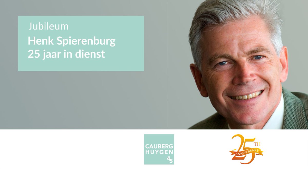 Henk Spierenburg is #25jaar in dienst! Een #mijlpaal met nog onbekende #geluidbelasting. Lees zijn interview met een terugblik op deze periode, de veranderingen en wat wat de voordelen zijn van het hebben van een 'grijze kop'. 

cauberghuygen.nl/henk-spierenbu…

#jubileum #25jaar #geluid