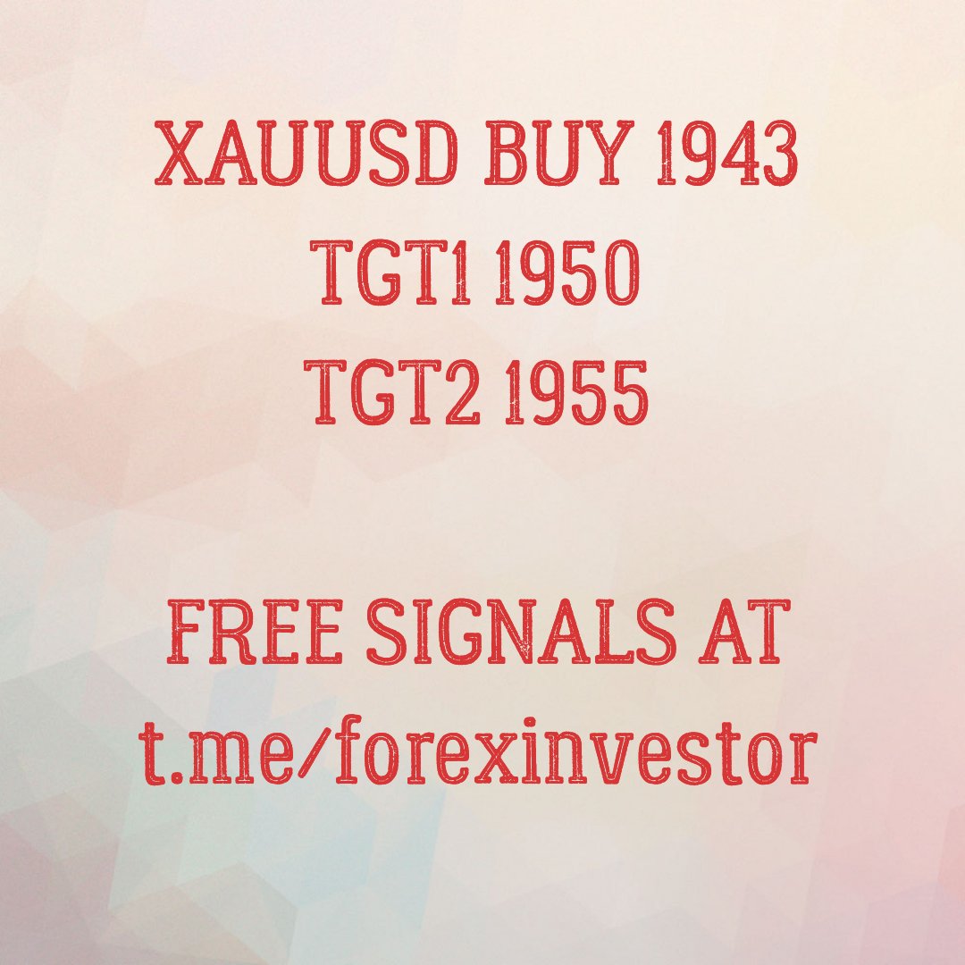 ForexInvestor20's tweet photo. #xauusd buy 1943
TGT1 1950
TGT2 1955

Free signals at https://t.co/9U24tmZaUs

#forexmoney #Forex_Signals #forexforecast #forexonline #forextraders #forexanalysis #forextraining #forexusa #forexlondon #forexuk #forexuktrade #tradeforex #forexmalaysia #forexmalaysia #forexworld https://t.co/qQP1pmzIK1