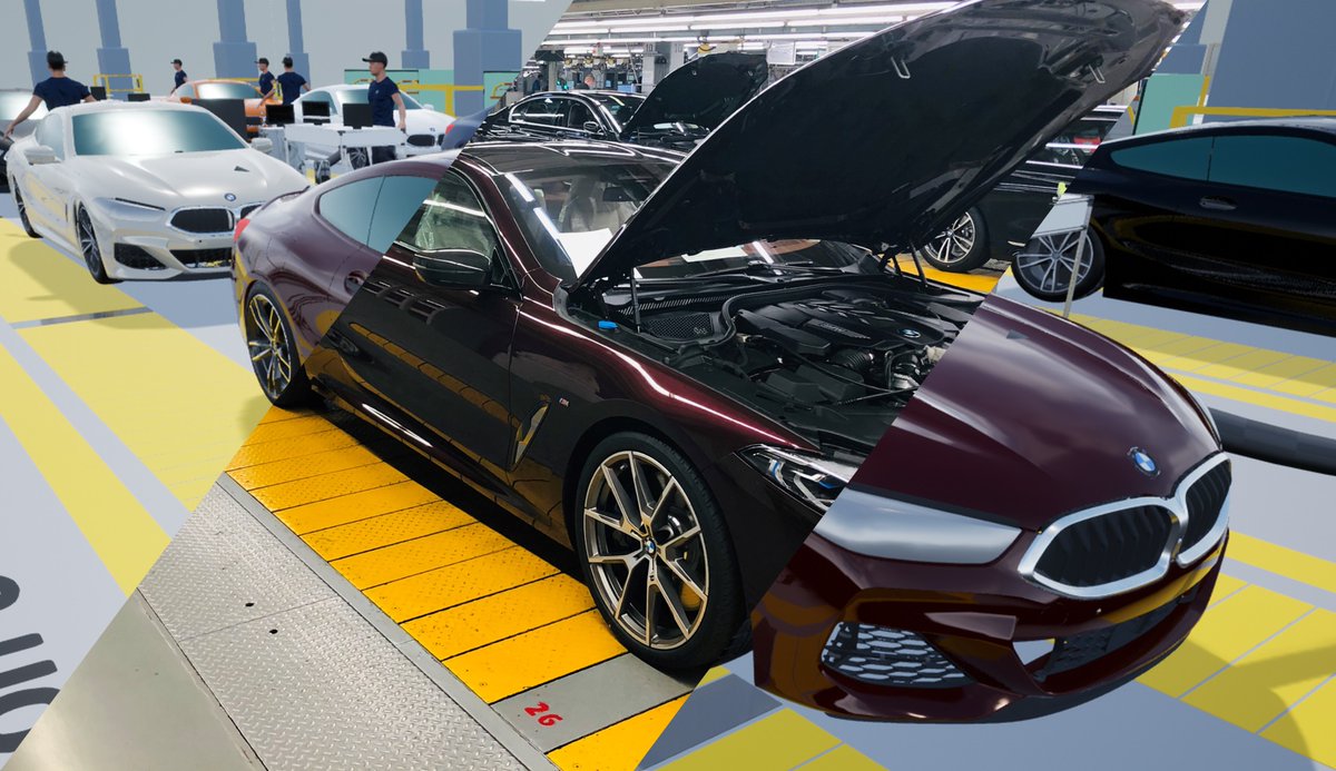 Bmw Group Did You Know That We Use Gaming Technologies Among Other Things They Re Used To Realistically Visualise Cars In A Simulated Environment To Check And Optimise Production Before Setting