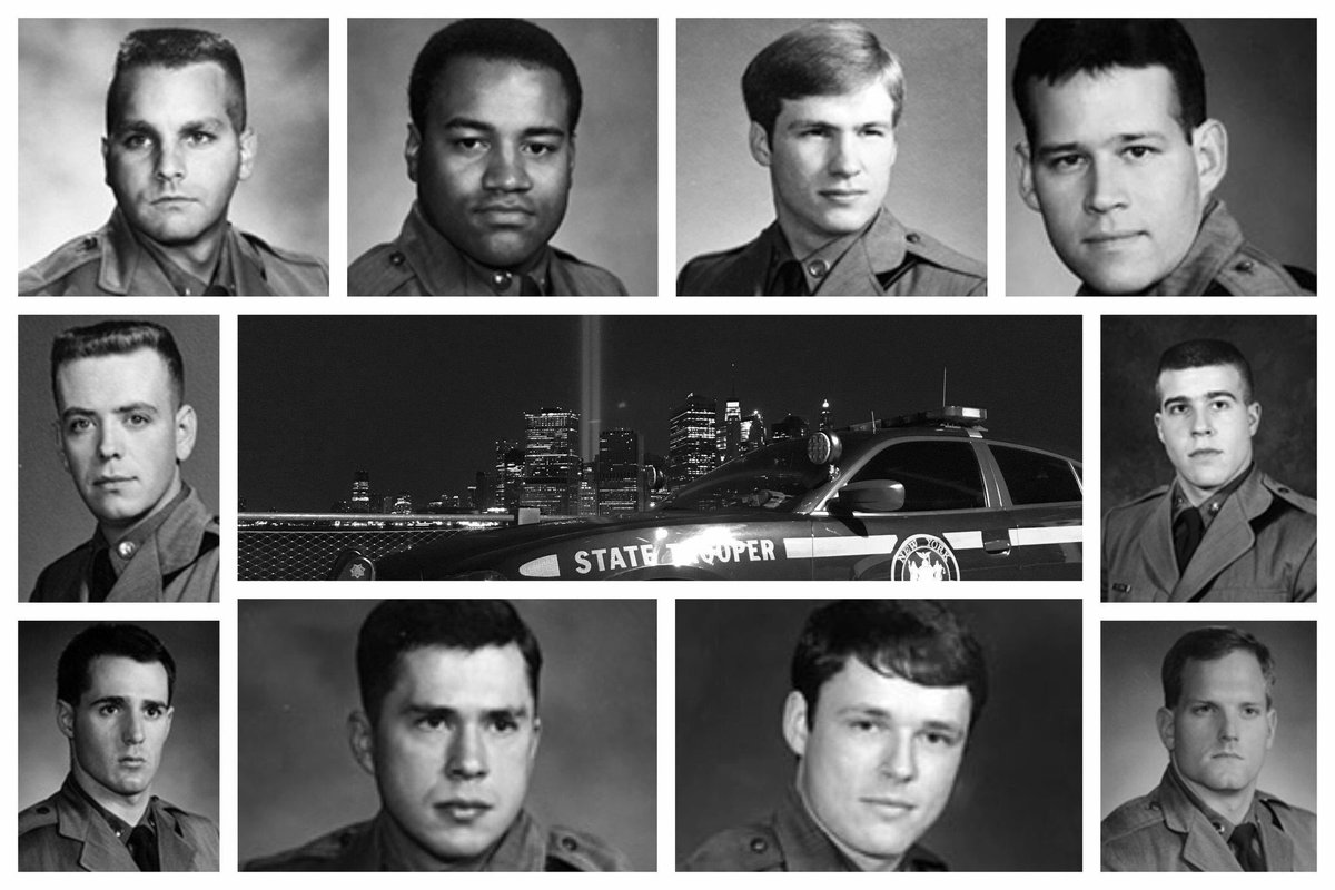 nyspolice's tweet photo. We remember the thousands who lost their lives 19 years ago today.
We also honor those who are fighting and have lost their battles with 9/11 related illnesses, including members of the New York State Police.
We will never forget. https://t.co/UcqpoFZs1Z