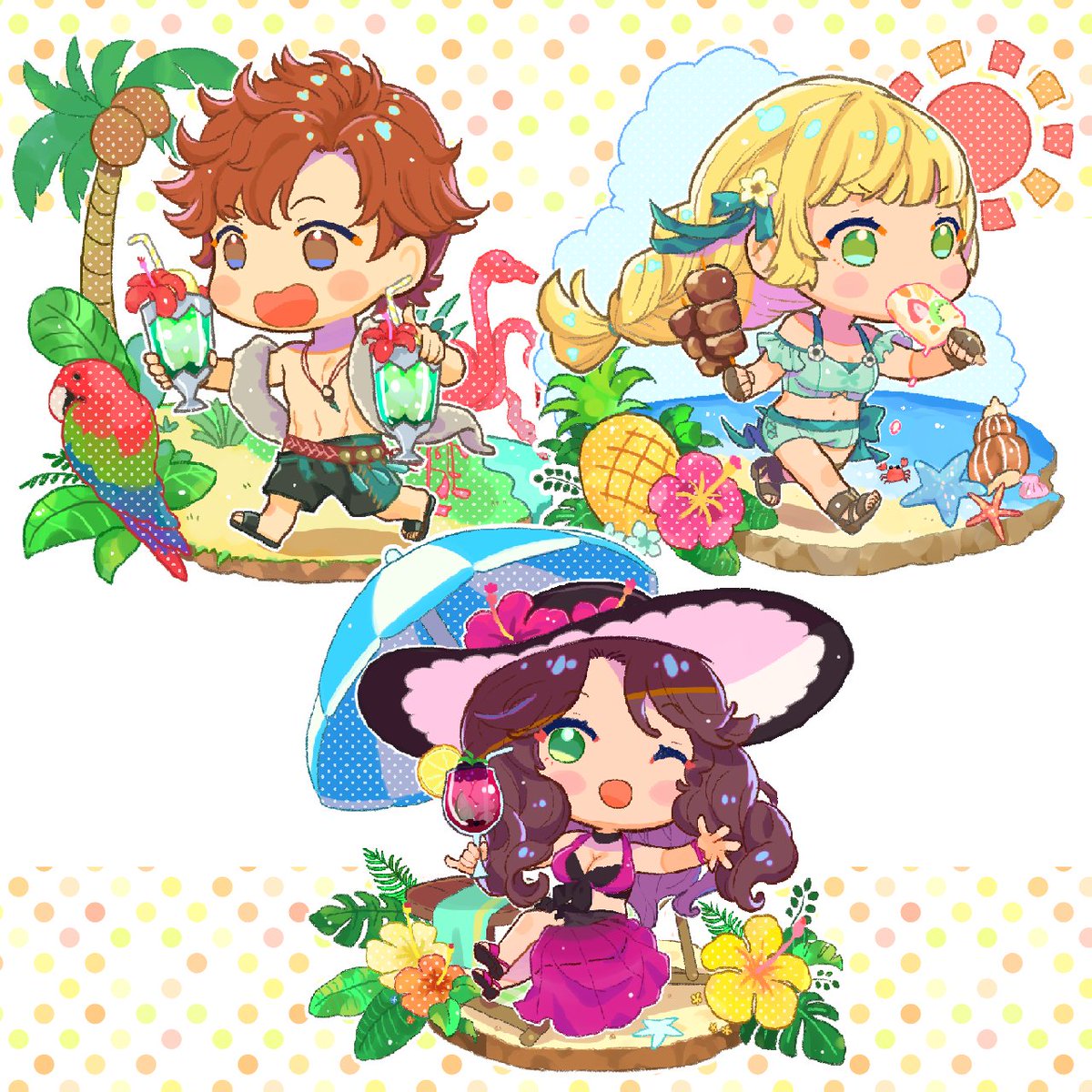 水着ドロテア・シルヴァン・イングリットのアクリルフィギュアを通販してま～す!両面印刷!
カラフルで可愛いよ～!お一人様各2個まで!よろしく!

https://t.co/5QKIa3avO0 