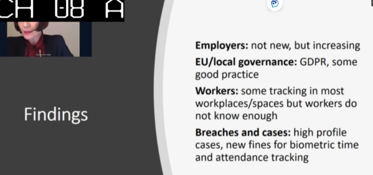 IvnWilliams1's tweet photo. Some of the highlights of the much-awaited presentation on #surveillance of workers in the digital era from @phoebemoore @UniLeicBusiness
https://t.co/3bde0x9dO3 @EP_ScienceTech @EvaKaili @linagalvezmunoz via @Europarl_EN
#peopleanalytics #workplacemonitoring https://t.co/zq63vZwRn4