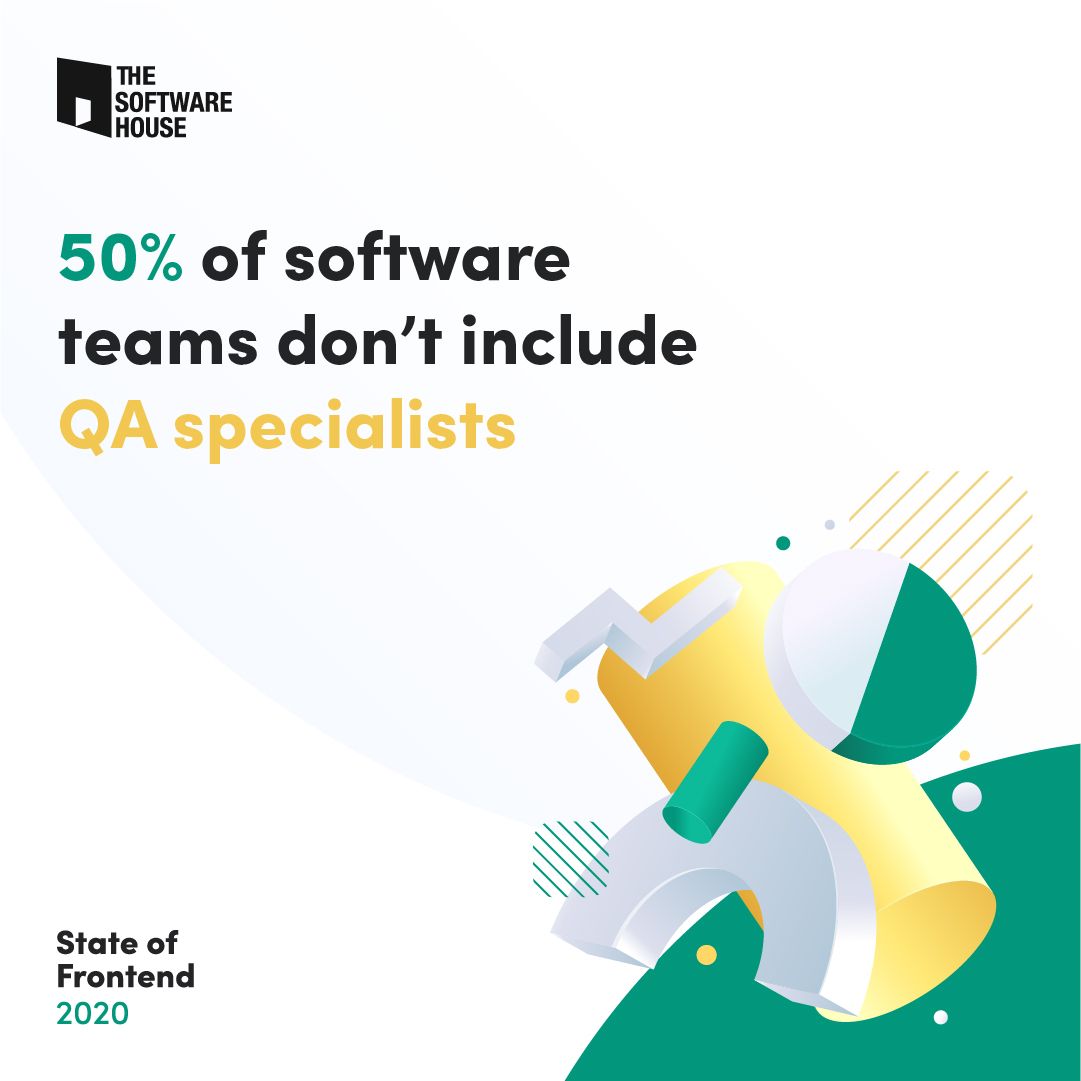 RealTSH's tweet image. @jayjayjpg: “It’s good to see that as much as 80% of #frontend devs already perform #softwaretests and numbers seem to be increasing over the years”.
Read more here: bit.ly/31B0qnJ
#StateOfFrontend2020 #QualityAssurance @QA #softwaretesting