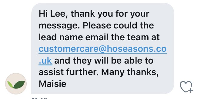 CXknowledge's tweet image. The is how serious @Hoseasons are taking #covid hygiene complaints despite repeated requests for call backs and over 30 min wait times @VisitCamber