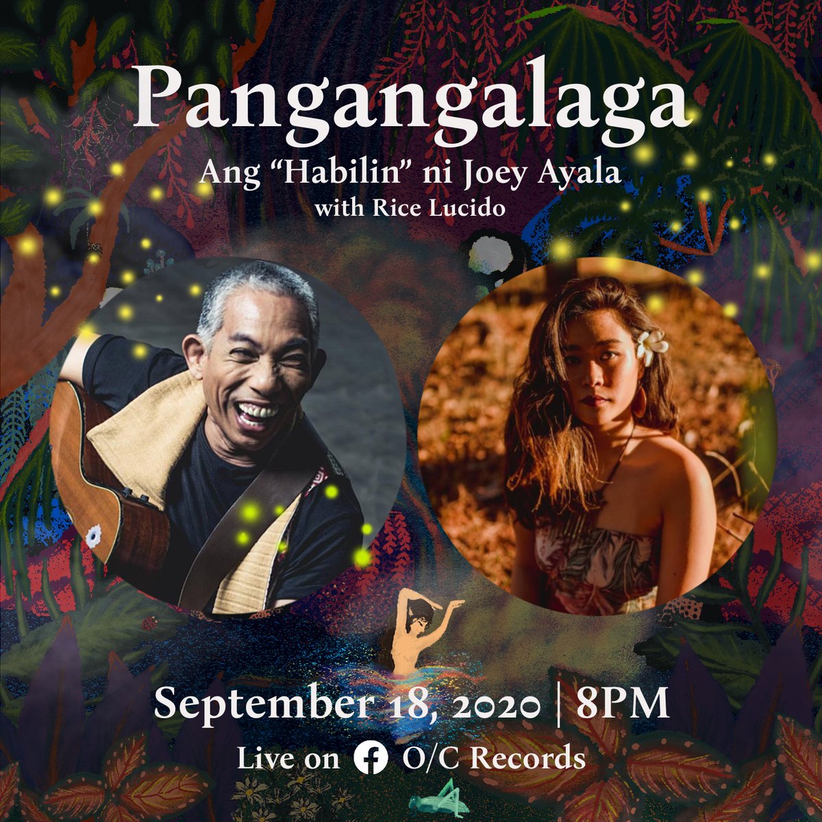 OCRecordsPH's tweet photo. Tune in for a fruitful conversation next Friday, September 18, at 8 pm for Pangangalaga: Ang "Habilin" ni Joey Ayala with @ricelucido ✨🌿

#Habilin
#RiceLucido
#OCrecords
#SpeakFree

Art by: @ricelucido 
Layout and design by: @albertraqueno https://t.co/xhzz1dIpBe