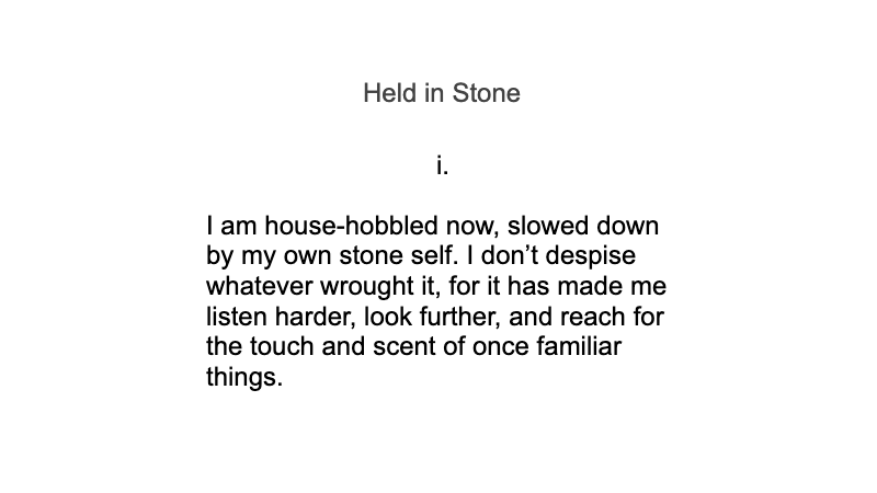Here's the 'Held In Stone' poem in full. You can also read it, and all the finalists from our Creative Word awards, in this interactive online book: https://www.flipsnack.com/dacartprize/outdoors-indoors-creative-word-award/full-view.html[5/6] #DACFeaturedFriday