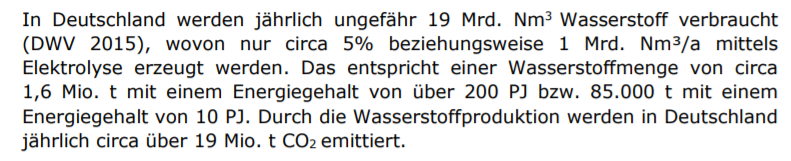 This recent  @DIHK_Research paper estimates electrolysis production to make up 7% of German H2 demand (3,75TWh) https://www.dihk.de/resource/blob/24872/fd2c89df9484cf912199041a9587a3d6/dihk-faktenpapier-wasserstoff-data.pdfSomewhat older research with data assumes lower demand puts the figure at 5%. https://www.uniper.energy/storage/sites/default/files/2017-12/2017_okt_volkswirtschaftliches_kurzgutachten_mep_fur_ptx.pdf https://www.innovationsforum-energiewende.de/fileadmin/user_upload/Potentialstudie-fuer-gruenen-Wasserstoff-in-Raffinerien.pdf