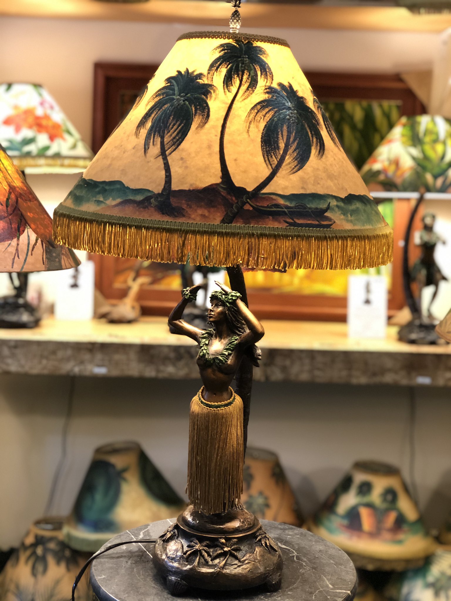 Hawaiian hula cheap lamp