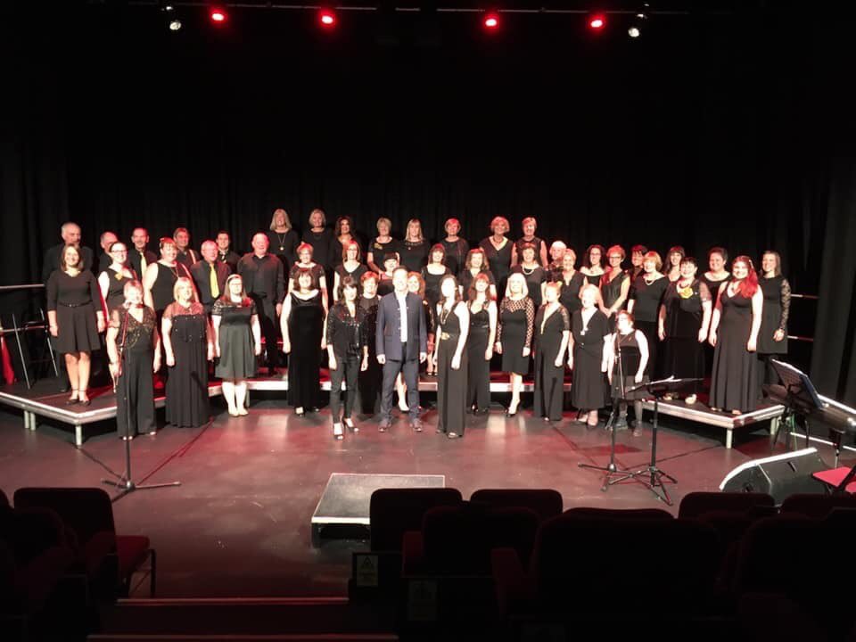ReadsWarblers's tweet photo. Our wonderful Show Choir should have been starting a weekend of concerts this evening and we are so sad that we can’t be together. For now, a flashback to happier times at our concert last year and a promise that we will be back. https://t.co/OY60PQKefr