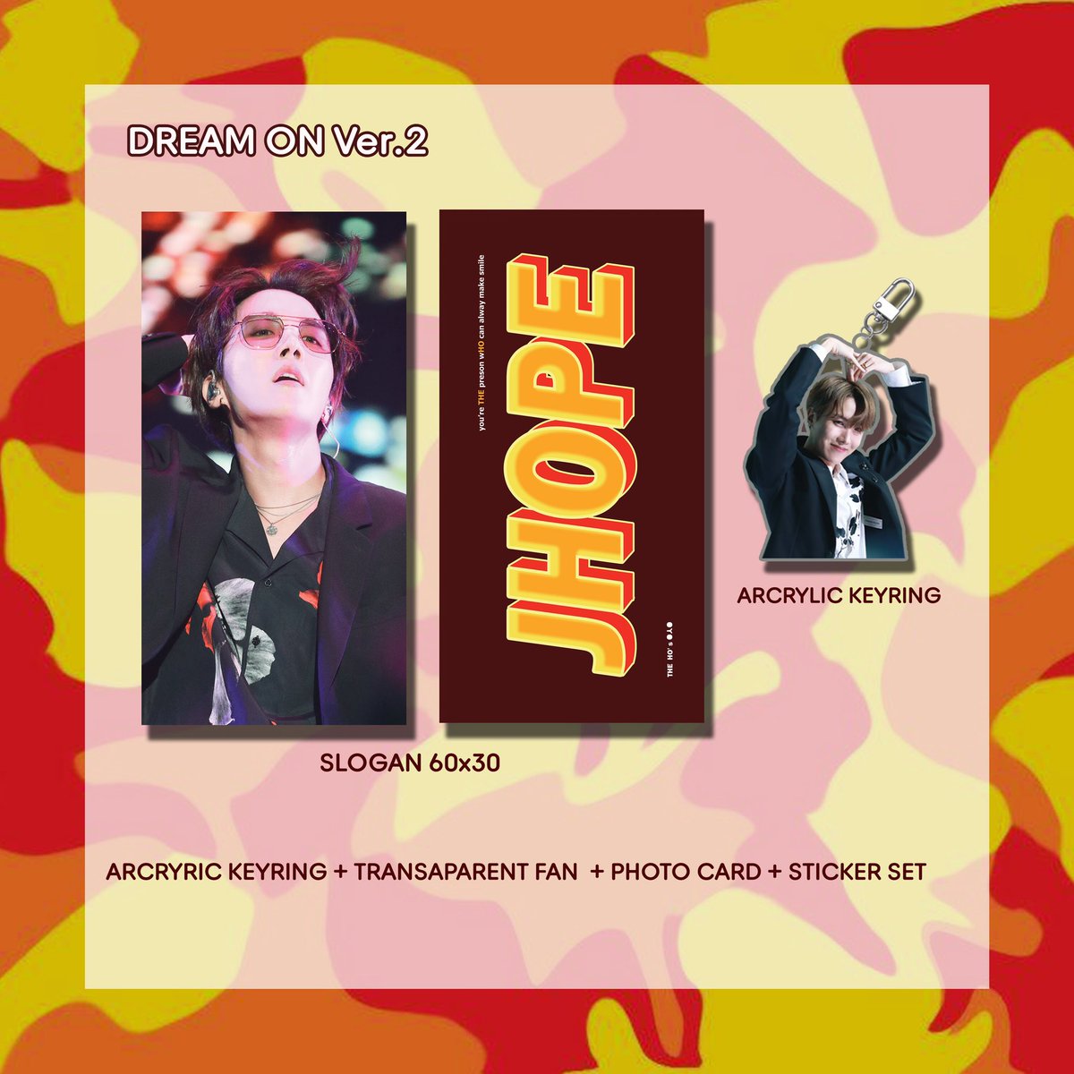 INA GO
🌻 Dream On ver 2 #JHope #BTS slogan 🌻
By <a href="/THEHO218/">더호쓰,, 🧸🍭</a>

Rp 270.000
Belum ems tax

Order s/d 22 September 2020
Order form: tinyurl.com/dreamjh