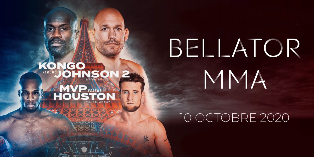ÉVÉNEMENT 💪🏼 - 10 octobre 2020 !
Le MMA choisit l’Accor Arena pour son 1er combat autorisé en France!
Il opposera notamment les combattants Cheick Kongo vs. Tim Johnson et Michael « Venom » Page vs. Ross Houston.
Inscription en prévente : bit.ly/ParisMMA