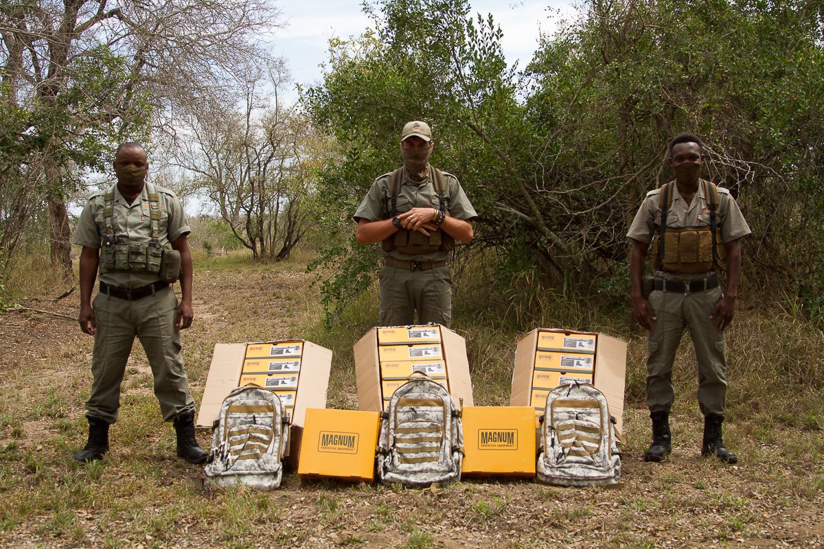 The anti-poaching scouts in Singita Kruger National Park &amp; Sabi Sand just received new, durable boots via The Singita Lowveld Trust. Thank you Magnum Boots for making this possible &amp; thank you <a href="/HiTec_SA/">Hi-Tec South-Africa</a> for donating 17 additional backpacks to our Kruger National Park team.