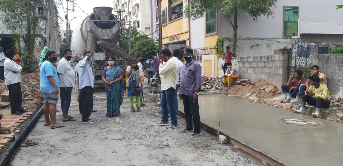 KSRIDEVI136DIV's tweet photo. Inspected CC road work at R.K. Puram https://t.co/kHkeSoBIwe