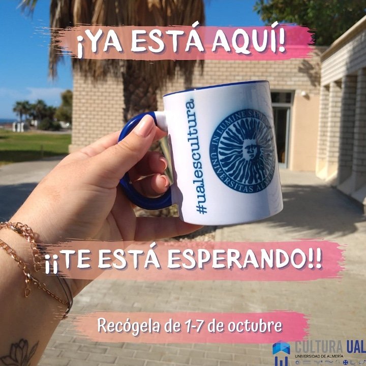 Los PREMIOS del #Sorteo de #Quierounataza que realizamos en Junio¡¡ ya estan aqui!!😍🎉💃🏽🕺🏿 
Los GANADORES pueden recoger sus tazas del 1 a 7 de octubre en #UALesCultura , en el Patio de los Naranjos. 🌳
Que no se os olvide la mascarilla 😷
#Seguimosatulado #UniversidaddeAlmeria