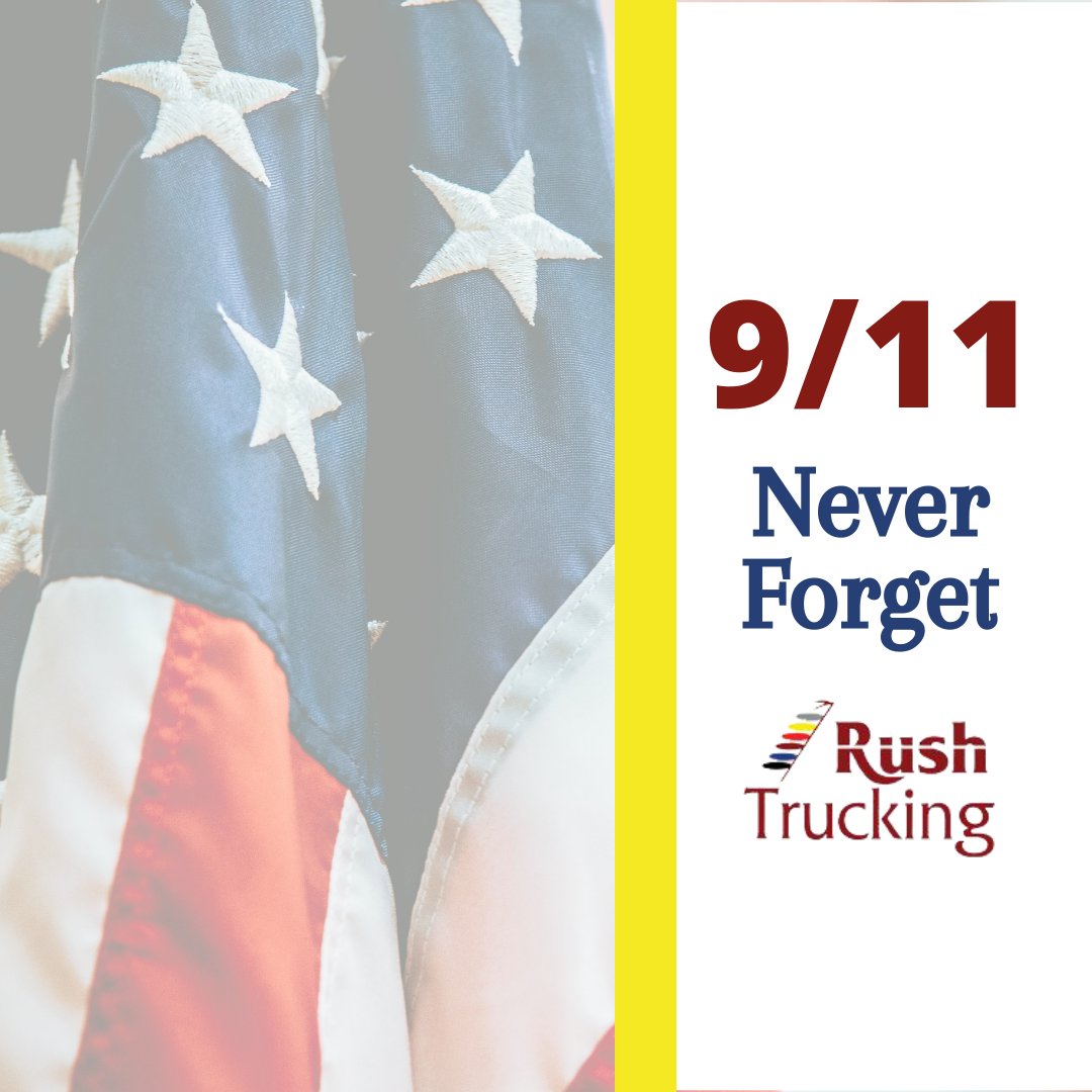 We will never forget. 
#911 #september11 #neverforget #nyc #rush #rushtrucking #patriotday