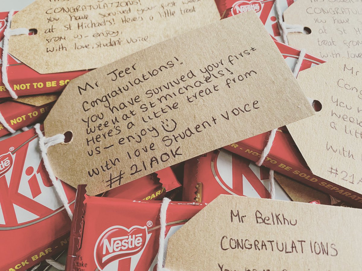 Treats for our new teachers... because kindness makes the world go round! #21AOK