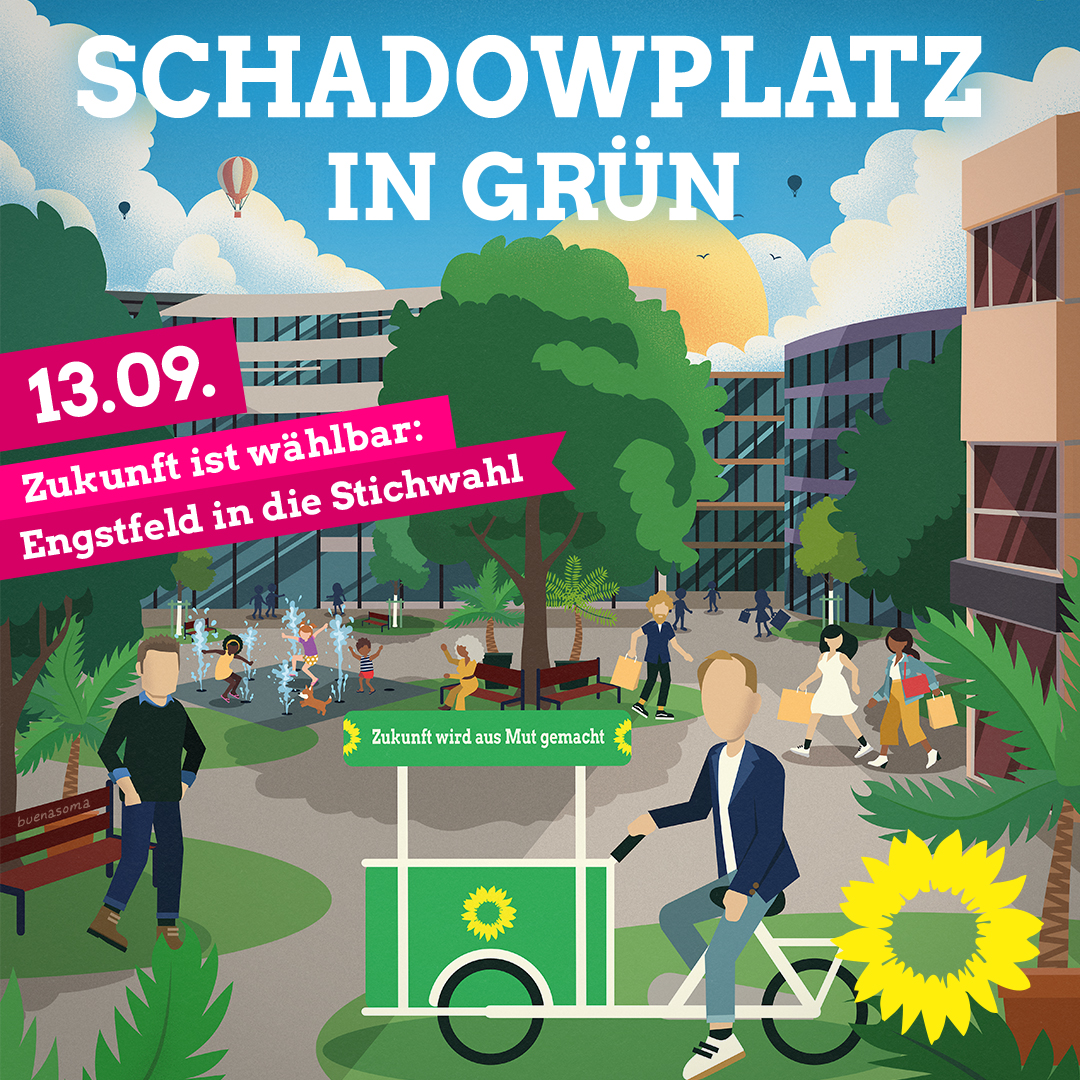 Engstfelder's tweet photo. Viel #Grün, mehr schattige Plätze zum Aufenthalt und weniger Beton. So sieht der #Schadowplatz aus, den ich ermöglichen möchte.
Wir haben die Chance etwas zu bewirken und gemeinsam ein besseres #Düsseldorf zu schaffen.🌻
Am 13.09 #Engstfeld wählen! https://t.co/wMRshZzS7Y