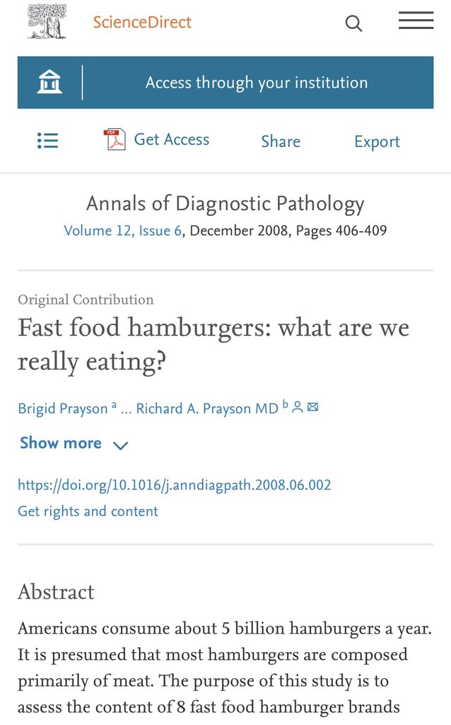 Hamburgerde et tükettiğinizi zannediyorsanız yanılıyorsunuz!

Analizlere göre köftesindeki et oranı %2-14 arasında değişiyor. Diğer dokular(sinir, bağ doku, kıkırdak, kemik ve bitkisel katkılar) etten daha fazla. 

Çoğu marka burgerde ise dışkı kaynaklı bakteri bulunuyor!