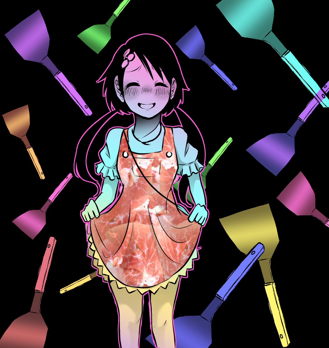 チョコに生肉の服を着せてみました///彼女はもう服がダサいと言われる