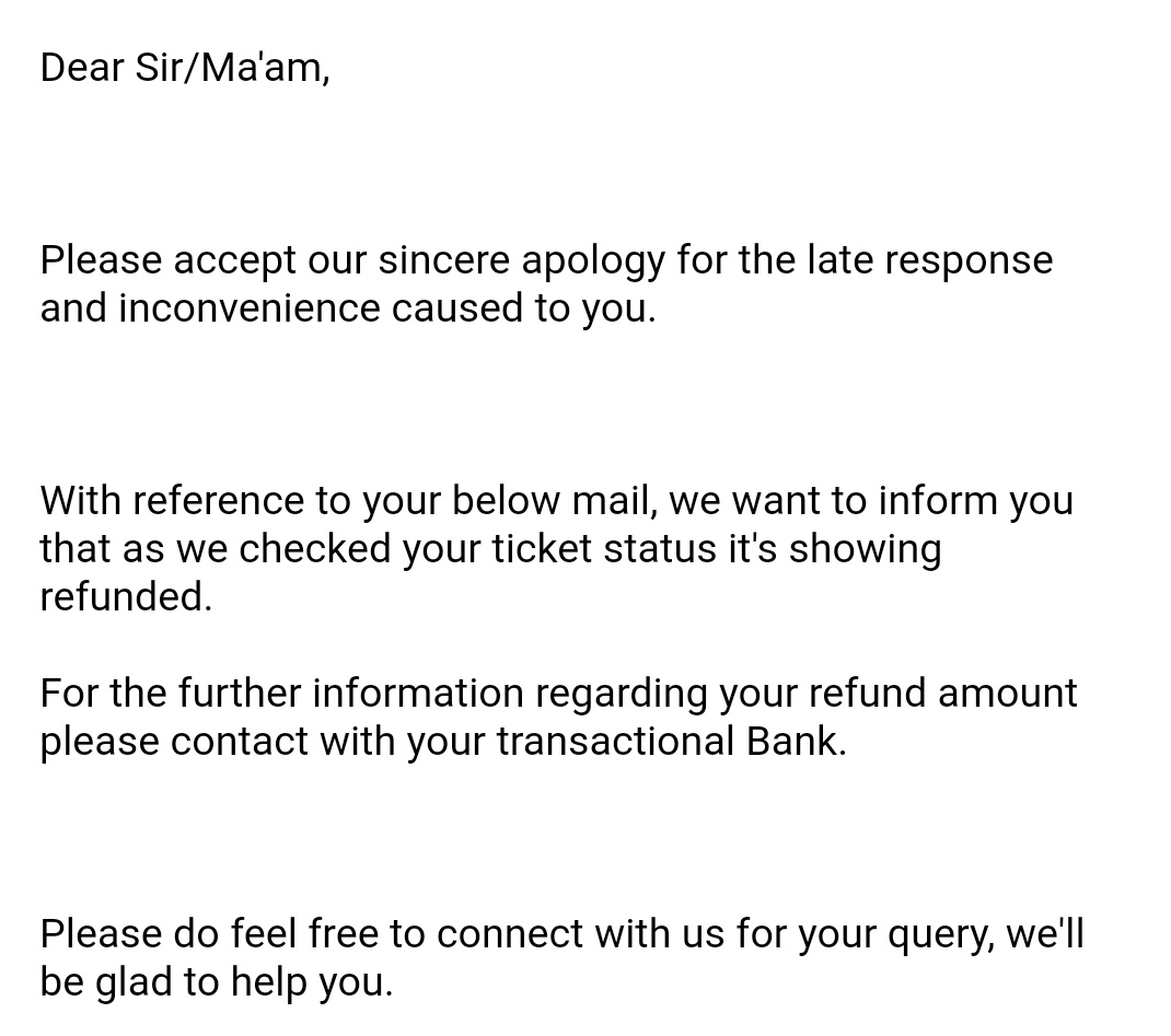 توییتر Air India در توییتر Cssakthi1984 Dear Sir Madam Upon Checking Your Reservation Details Which Was Made Through Air India Website Please Write Your Concern To Ecommerce Airindia In For Your Refund Or You