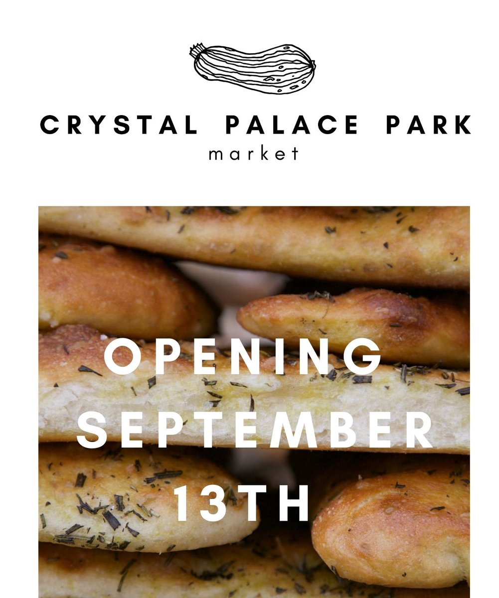 Another new market opening this weekend! We are excited to be joining Crystal Palace Park Market. 

Every Sunday 10am - 4pm for your weekly essentials and Sunday treats.