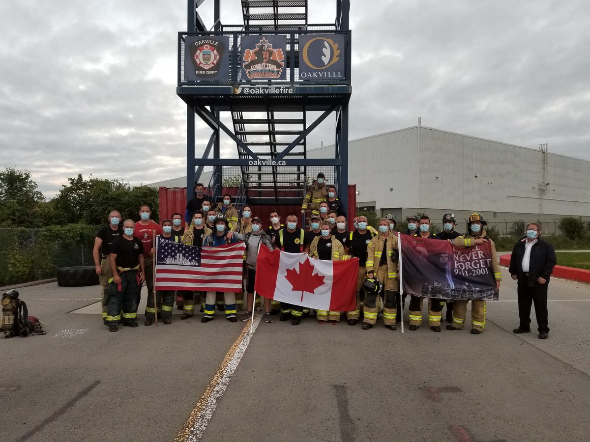 Never Forget!
Emergency first responders committed to remembering the sacrifices of dedicated emergency first responders - 343 firefighters, 60 police officers and 8 paramedics. 
<a href="/oakvillefire/">Oakville Fire Dept</a> <a href="/oakvillepffa/">Oakville Professional Fire Fighters Assoc. L1582</a> <a href="/townofoakville/">Town of Oakville</a> <a href="/FDNY/">FDNY</a> #OFDPride #NeverForget911