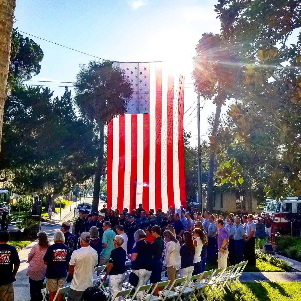 CityStAug's tweet photo. Today, Friday, September 11 at 8:30am, at the St. Augustine Fire Department’s main station, 101 Malaga Street, our Fire Department will hold its annual Ceremony of Remembrance. 
Full Story: https://t.co/oczS2Q1Vx8
#CityStAug #CityStAugFire https://t.co/Of5Q27mb9g