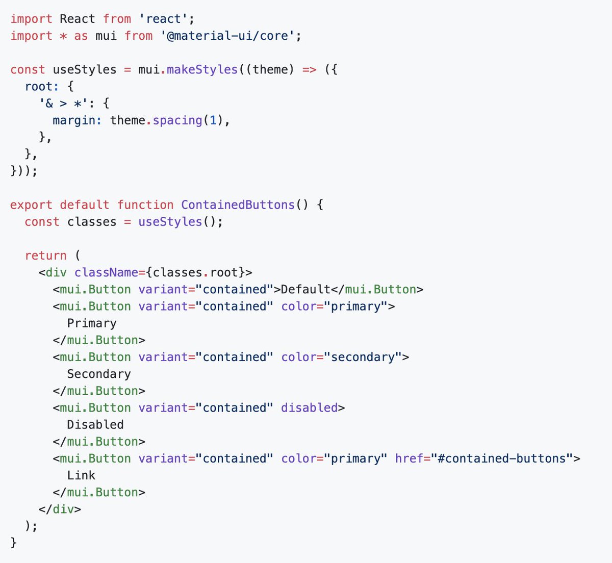 olivtassinari's tweet image. Does anyone import and use @MaterialUI like this?
It seems to work fine when it comes to tree-shaking. Could it make a better default for the demos? github.com/mui-org/materi…
