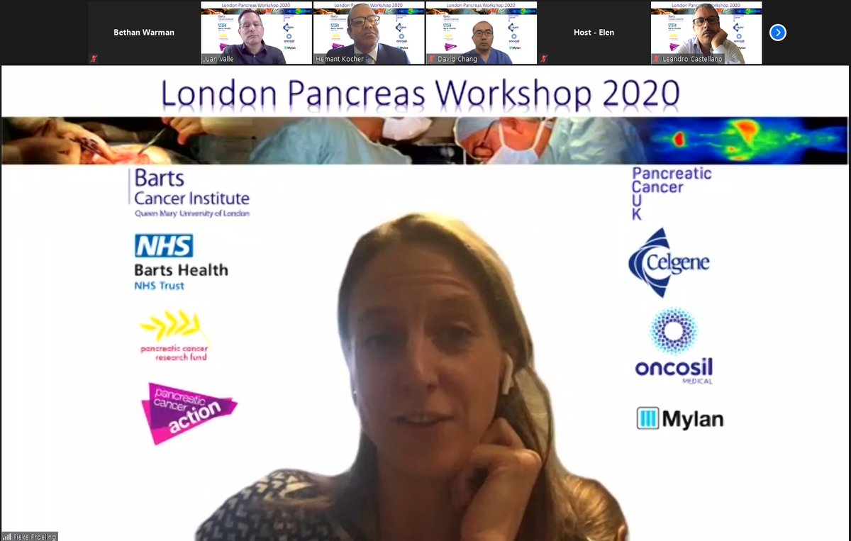 QMBCI's tweet photo. An insightful session about clinical trials for #PancreaticCancer at #2020LPW. Thank you to Dr David Chang, Dr Paul Ross, Dr Fieke Froeling and Prof Hemant Kocher for their presentations https://t.co/k96y8HGnDD