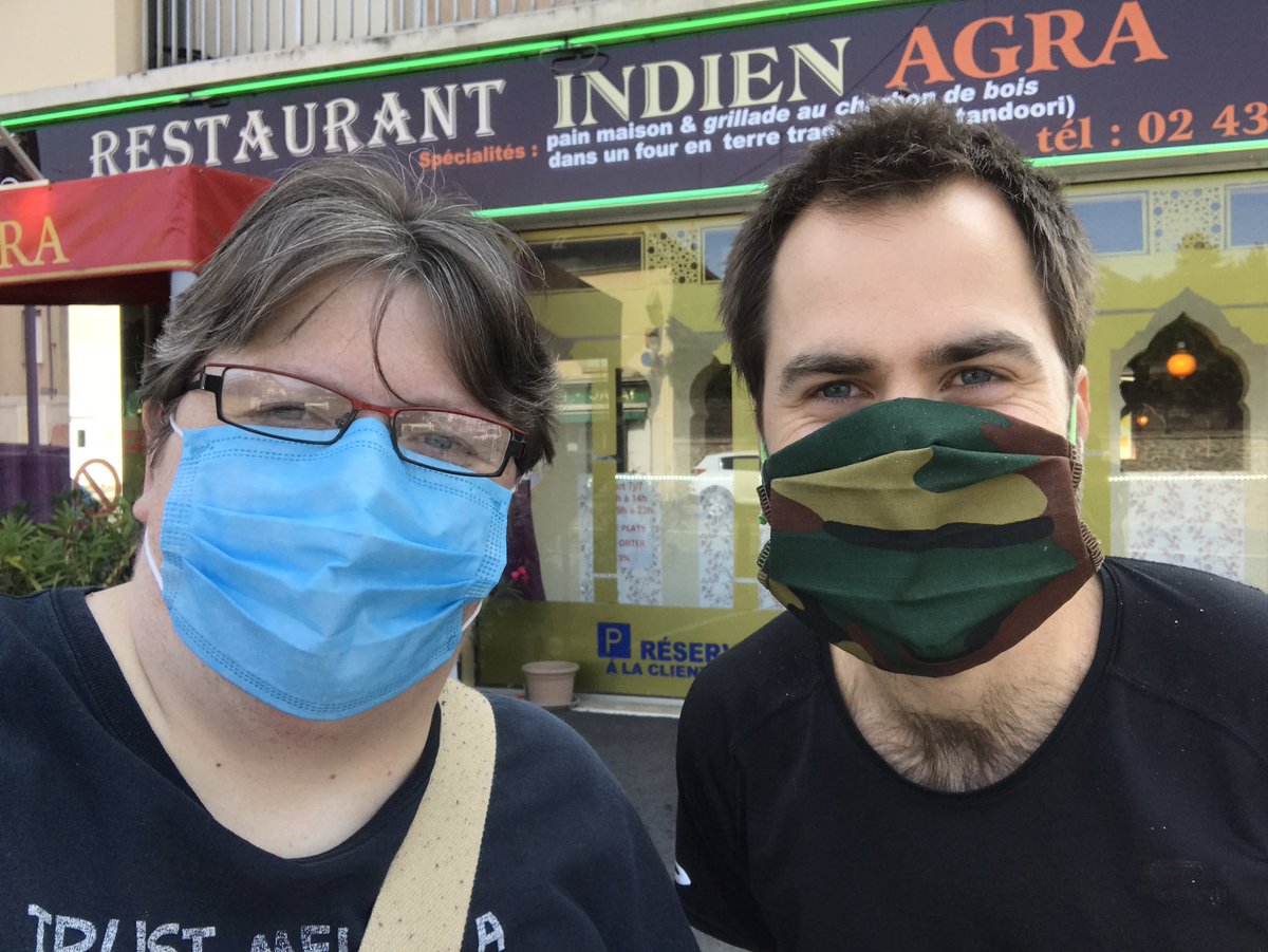 jvgazouille's tweet photo. J’ai enfin rencontré en chair et en os (et masqué) Baptiste @faimdumonde2014 aventurier #antigaspi #zerodechet (et oui on a déjeuné au restau indien) 

Poke @guillaumegarot https://t.co/7upYfxULrS