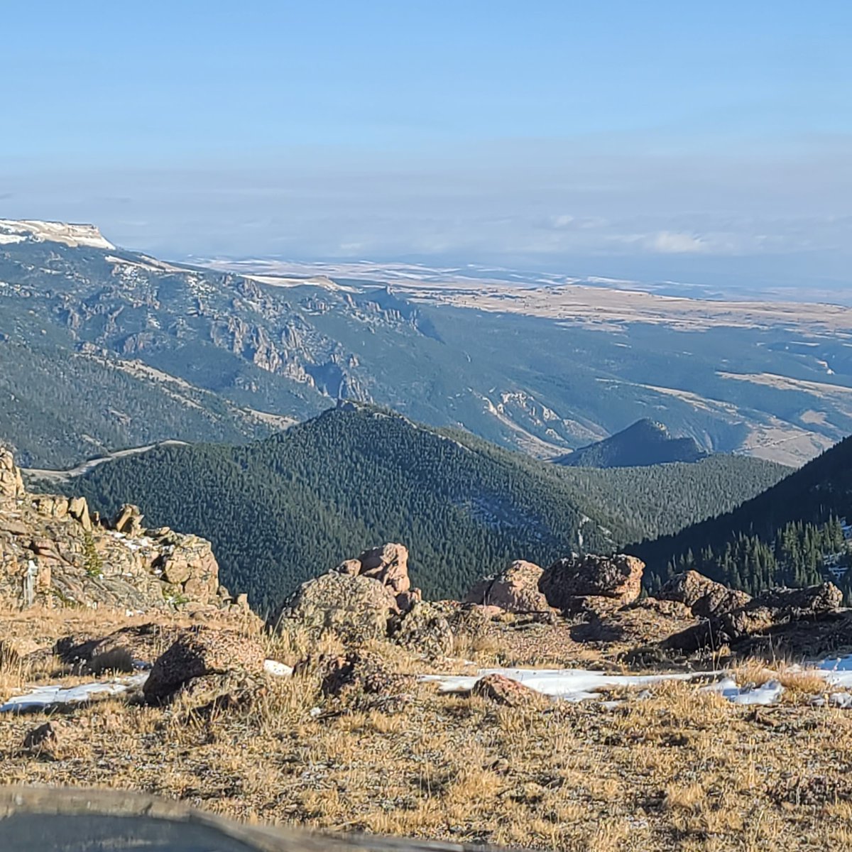 A view from the top of the mountain