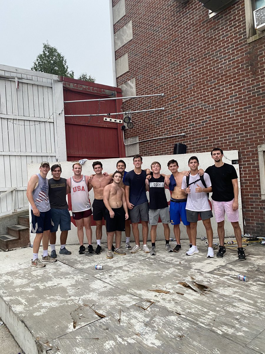 Went up 110 flights of stairs with a 40lb bag on our backs with my fraternity brothers this morning. All in honor of those who lost their lives and the first responders who put their own lives on the line during this tragic day. #NeverForget #WeAreOne