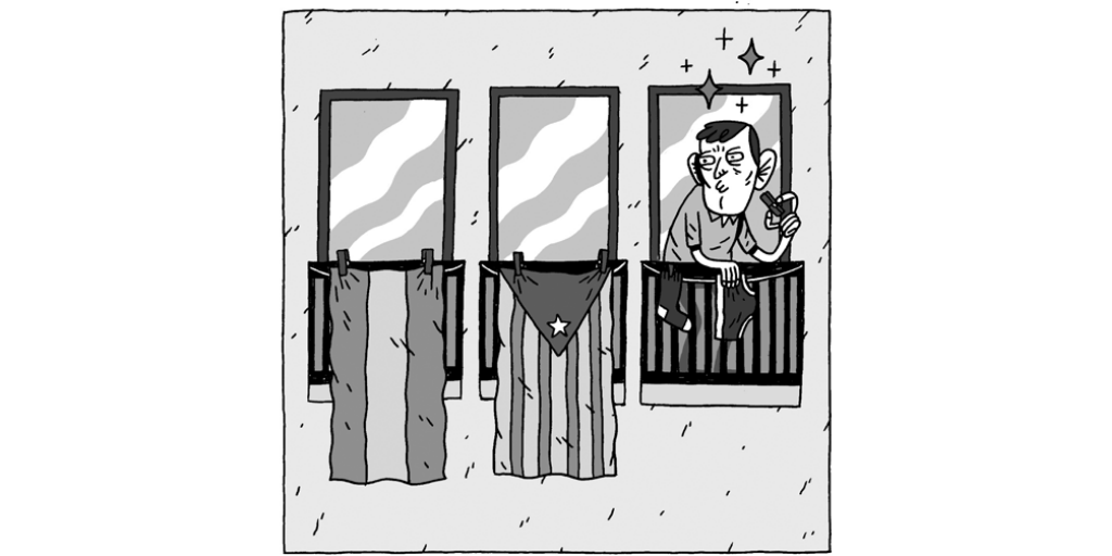 Pincis el que pincis, Feliç Diada de Catalunya!
#DiadaNacionalDeCatalunya #Diada2020 

🖌️ Rescatem vinyeta de <a href="/MikelMurillo/">Mikel Murillo</a> per a #BCNMés✊📰