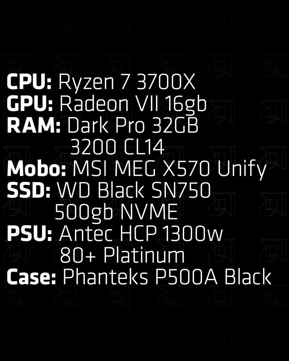 AMD_UK's tweet photo. We have an anti-RGB build from Reddit user u/spencerwd99
Featuring our @AMDRyzen 7 3700X & @Radeon VII, on the @MSI__UK MEG X570 Unify all in the @Phanteks P500A Black & powered by @antec HCP-1300 Platinum, RGB is the 𝘰𝘯𝘭𝘺 𝘵𝘩𝘪𝘯𝘨 today's #RedRigFriday is lacking 🚀🚀 https://t.co/Ec7bhJofj2