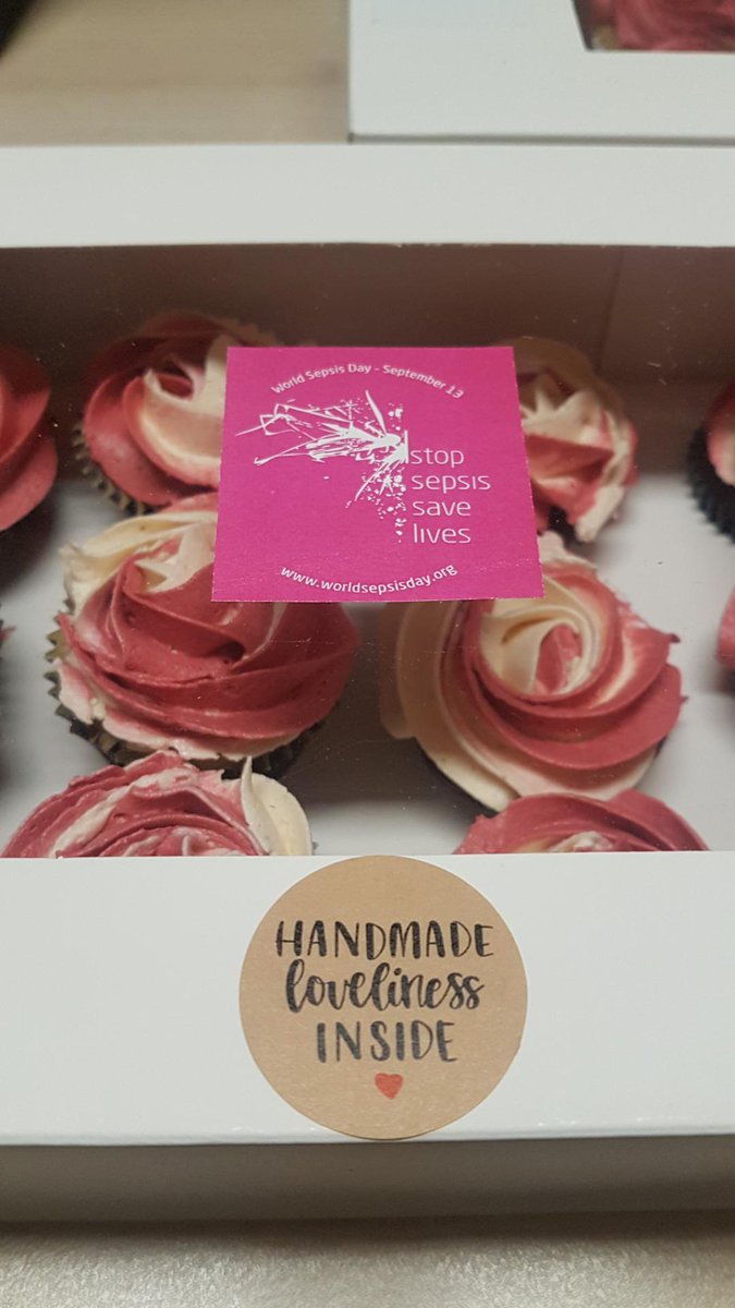 Thank you <a href="/cathimon/">Cathi Mon</a> for the beautiful #sepsis cupcakes to support our day today #WorldSepsisDay #stopsepsis #savelives