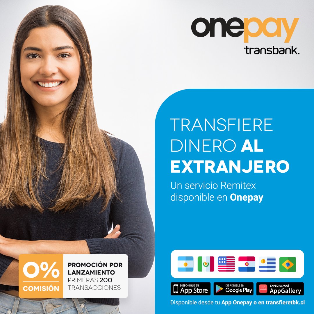 RemitexOnline's tweet photo. Estamos muy felices de comunicar el lanzamiento de nuestra solución de remesas internacionales en Chile! Accede desde la app Onepay o desde el siguiente link: https://t.co/qytUWz3Ngc

#remesasinternacionales #nuevodinero #remitex #latam #enviadinero #simple #rapido https://t.co/8fkFlIRWjy