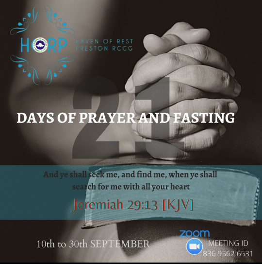 RCCGPreston's tweet photo. It's not too late to join our ongoing 21 days of fasting and prayer🔥🔥🔥🔥
Join our prayers everyday from 5pm as we continually seek God
❤ Stay blessed ❤
#movingbeyond #fasting #Prayers #churchfasting #blessed https://t.co/NgojM4JpW1