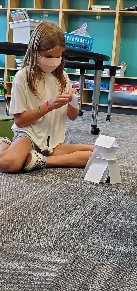 MrsRamsey_HWES's tweet photo. 1st Design Challenge in the books! Looks different this year but still had great reflections! Ss folded and ripped cards! Looking forward to a great year of thinking together! #WeGrowThinkers #theDublinDifference @hweDCSD https://t.co/g8RhA0rG2N